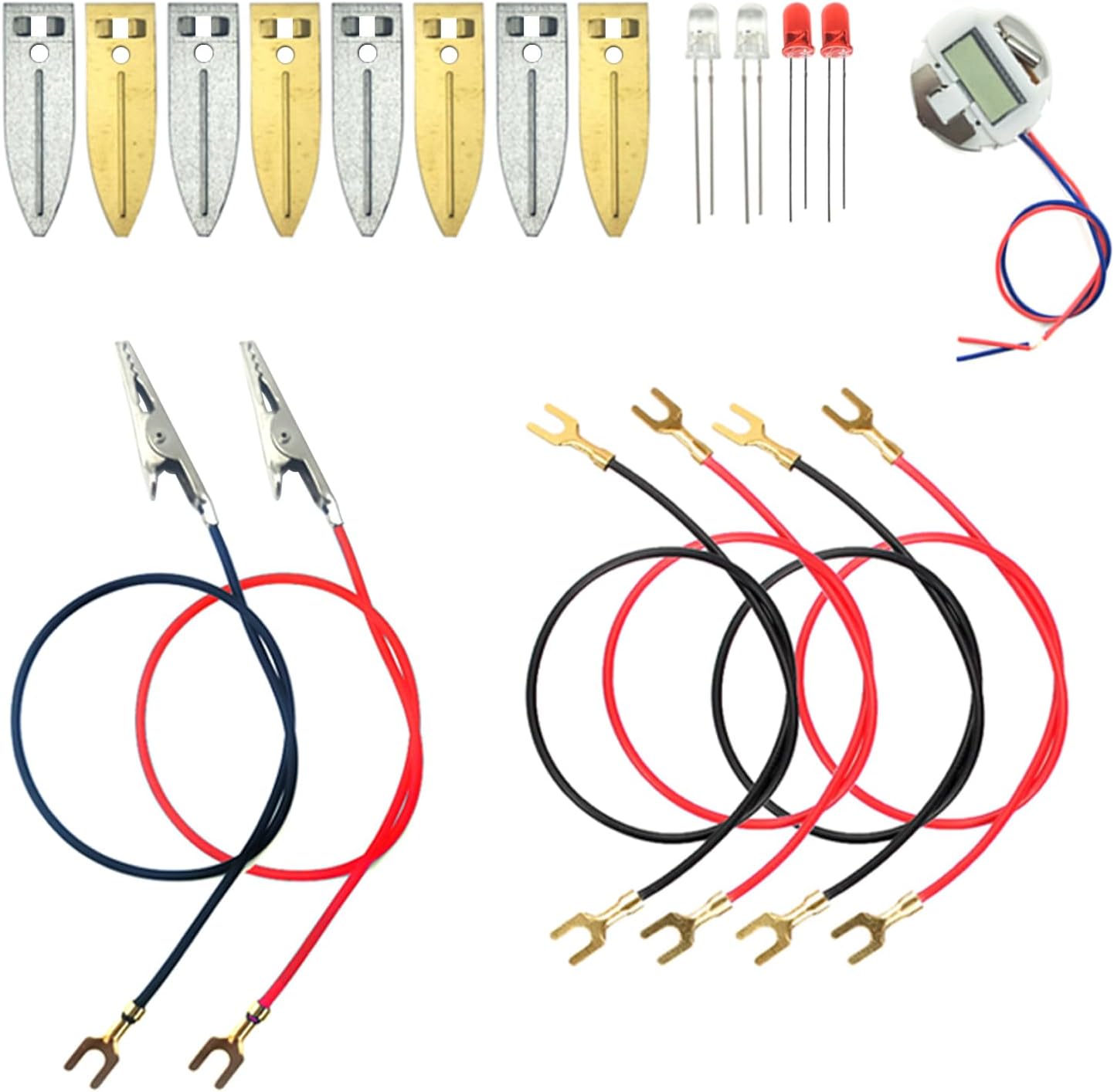 Fruit Battery Science Experiment Kit with Clock and RGB LED Components