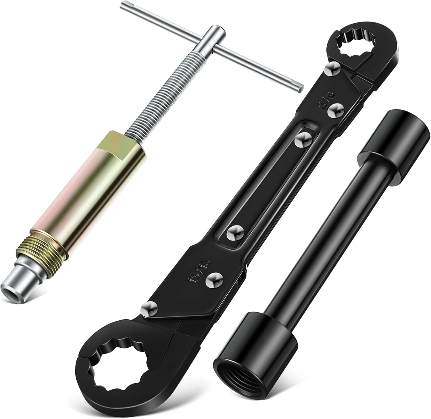 3-in-1 Angle Stop Wrench Kit with Compression Sleeve Puller