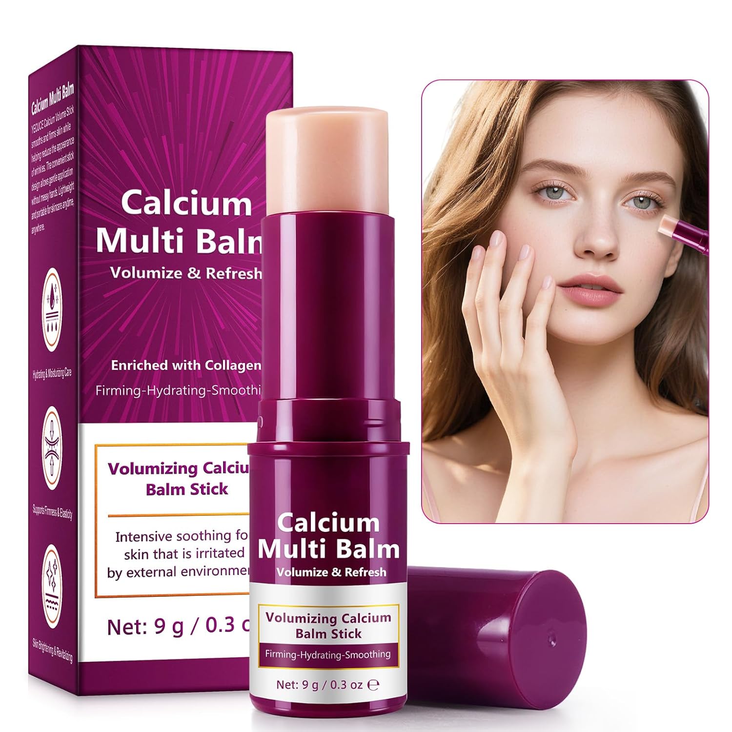Calcium Collagen Hydrating Solid Face Balm Stick