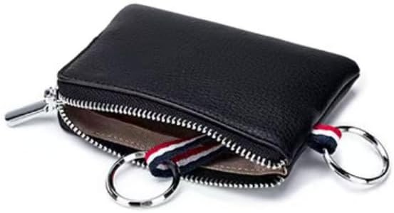Key Pouch Wallet with Zipper, Small Coin Purse Card Holder
