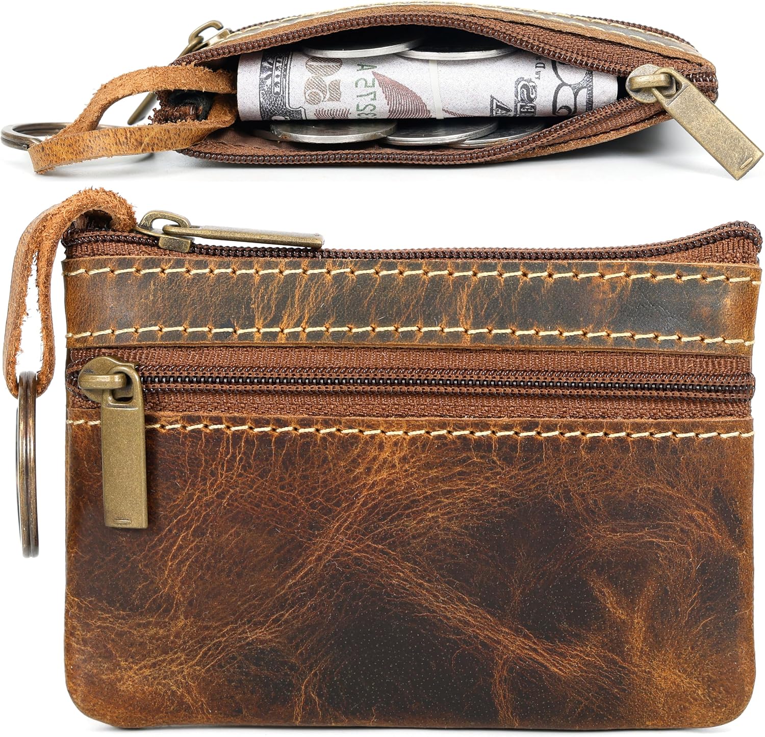 Leather Coin Purse for Men