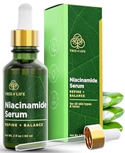 Niacinamide vitamin B3 face serum with hyaluronic acid