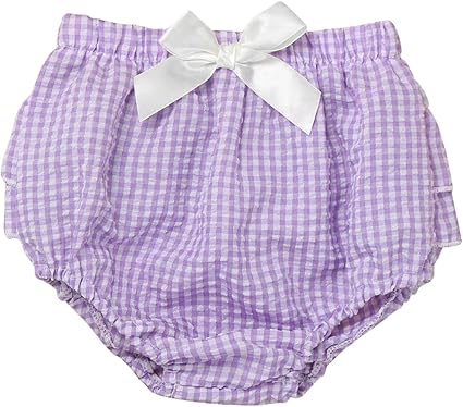 Ruffle Striped Baby Diaper Cover Shorts