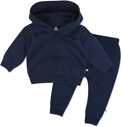 Baby Boys 2-piece Fleece Zip Hoodie and Sweatpant Set