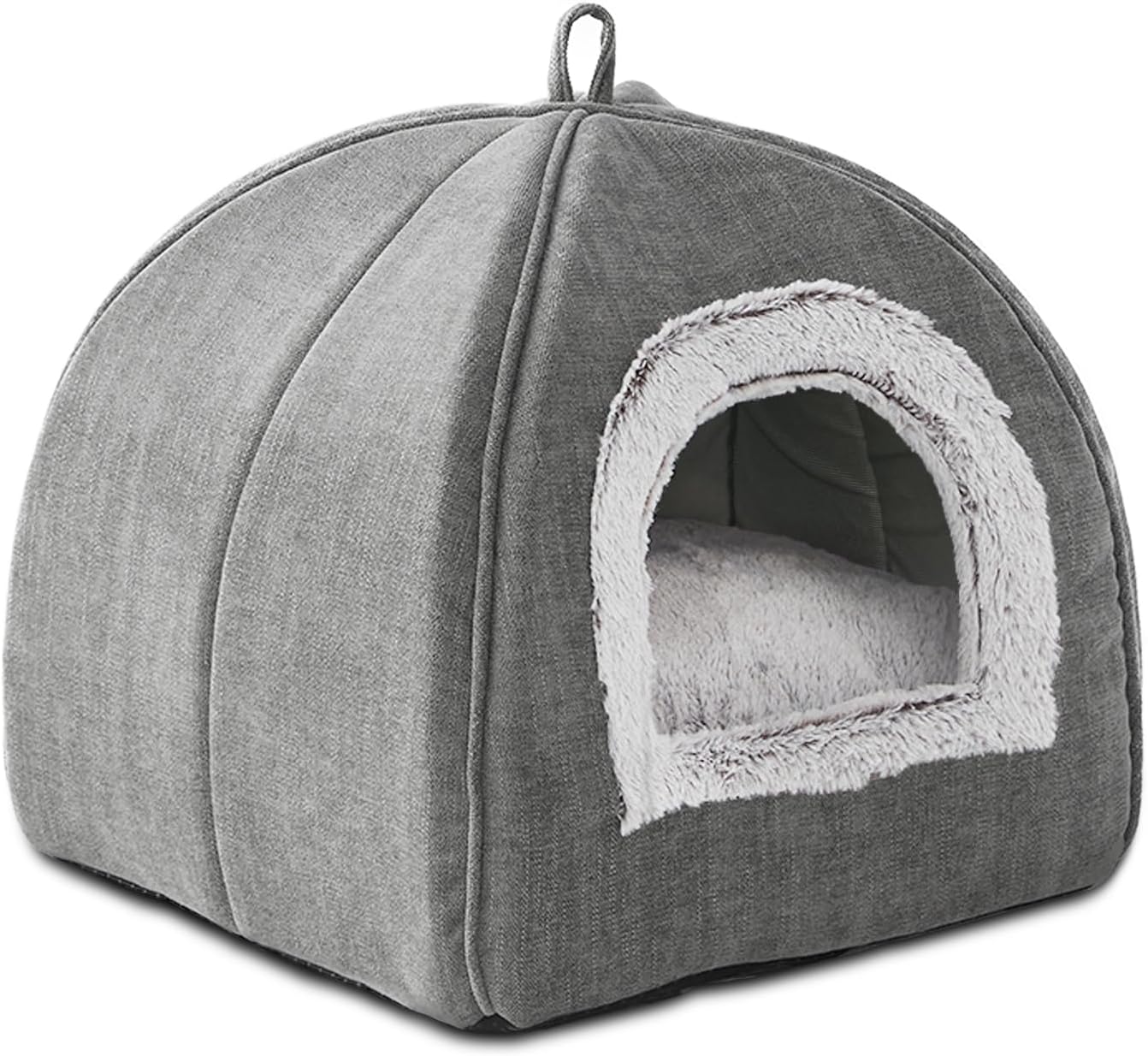Cat Cave Bed for Indoor Cats and Small Pets, Foldable and Washable