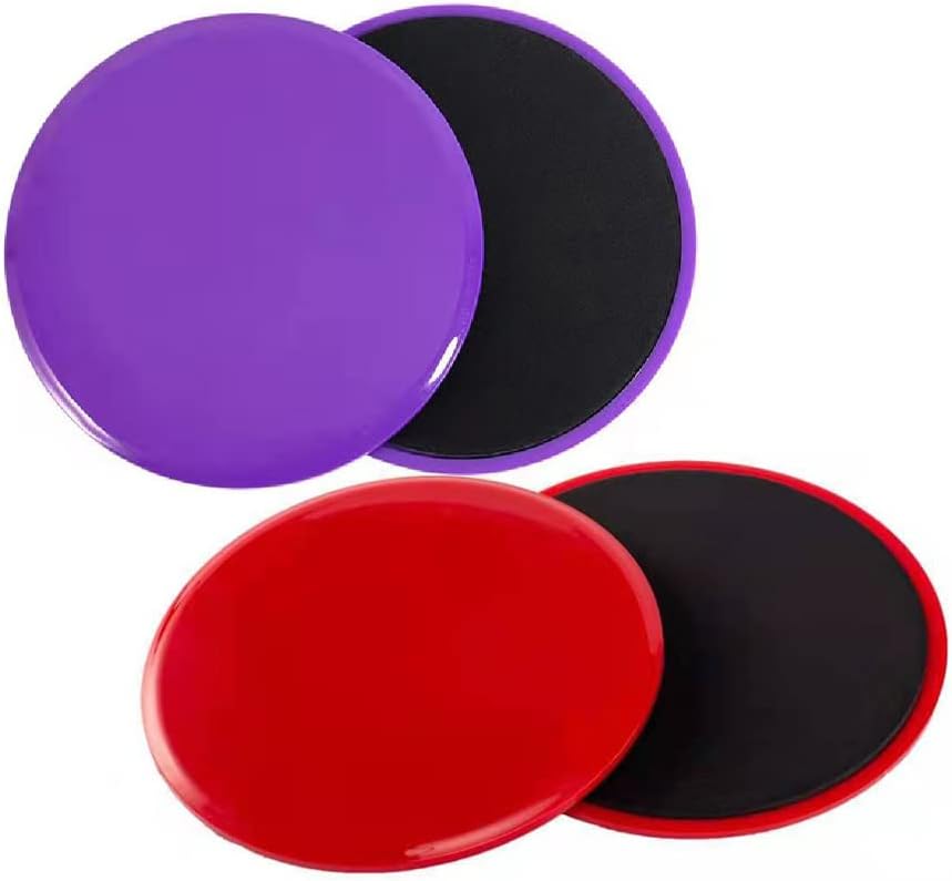 Core Exercise Sliding Discs 2-Pair for Home and Travel Workouts