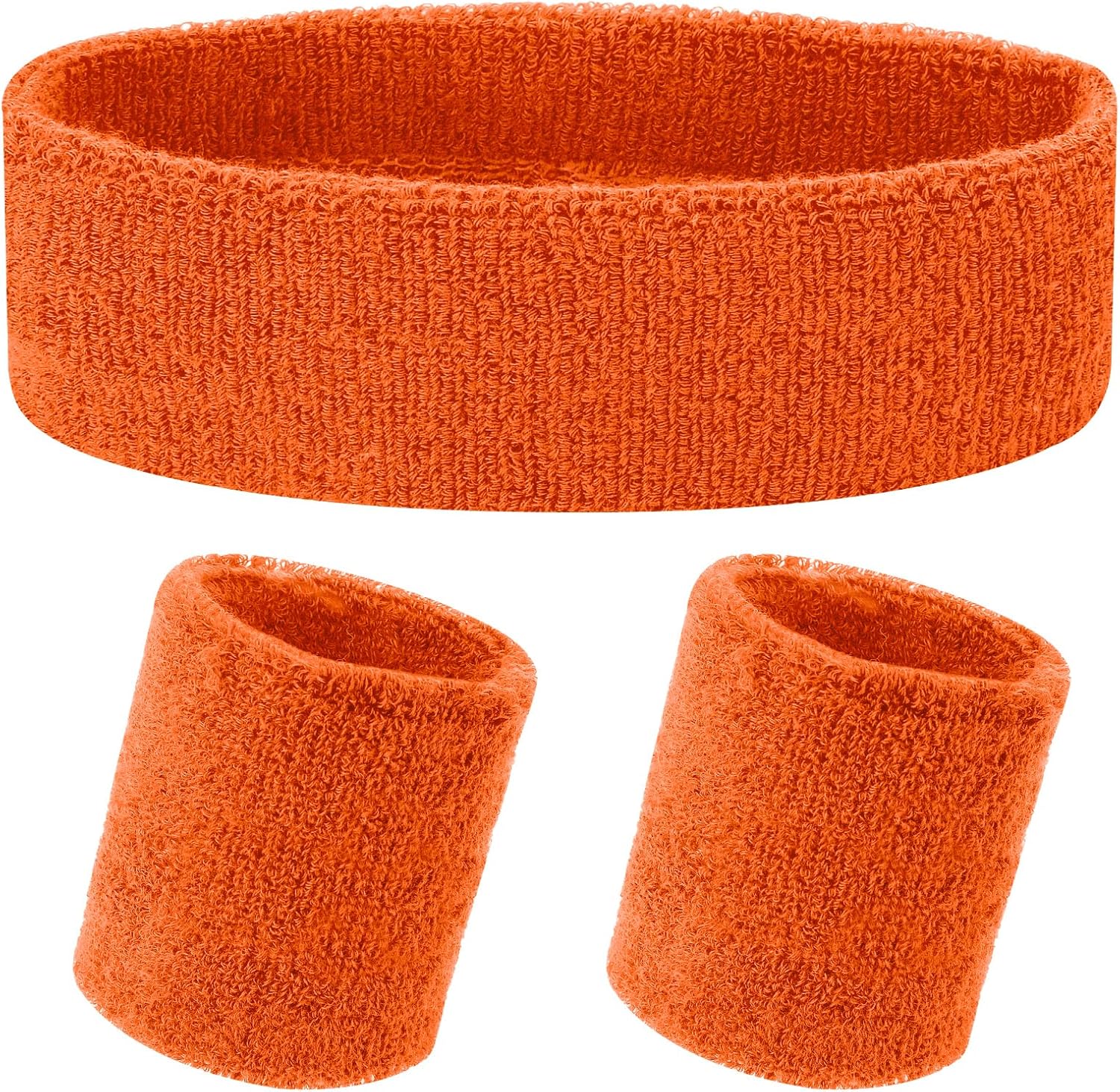 3Pieces Sweatband Set, Sports Headband and Wristbands