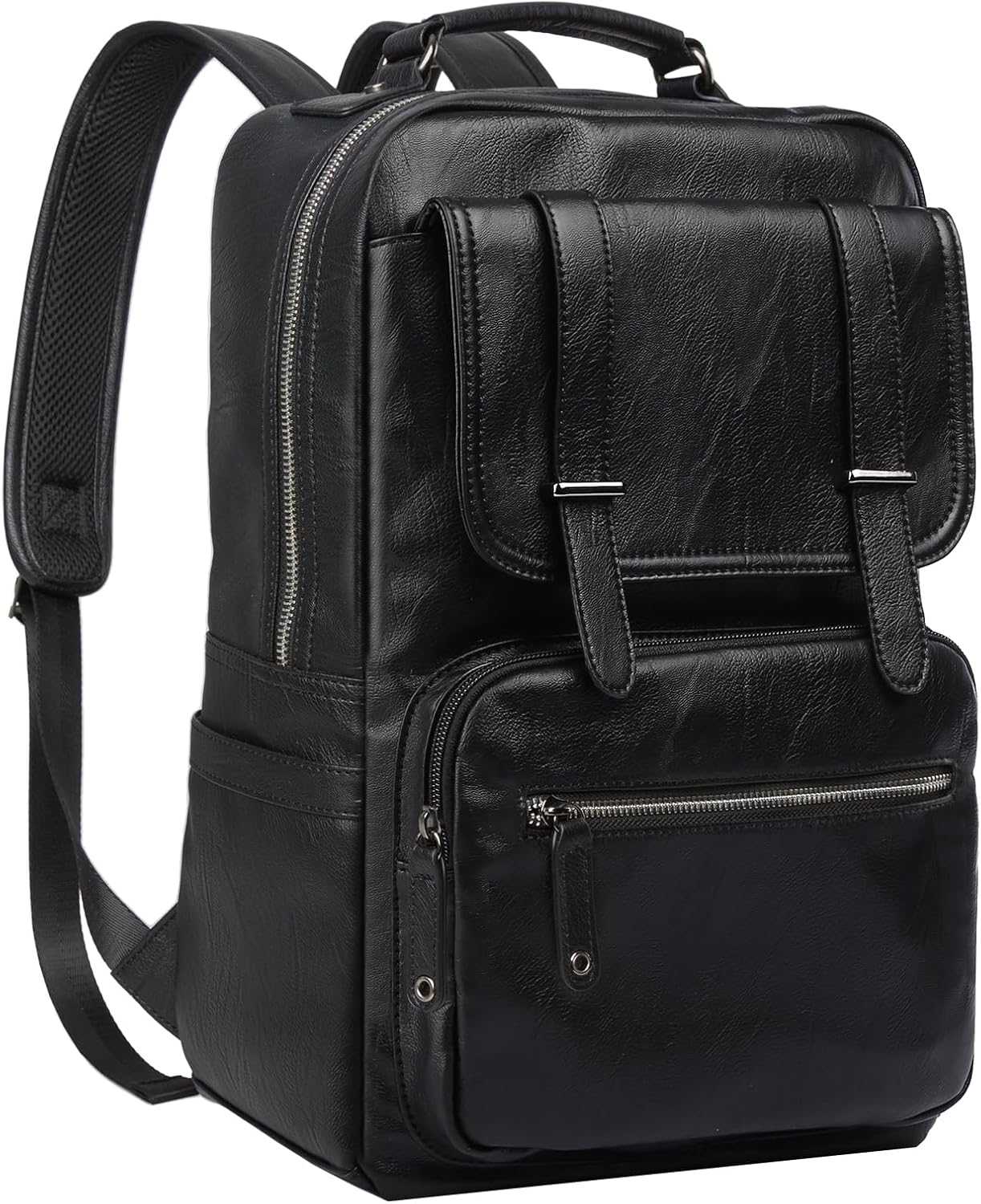 Leather Backpack for Men, Fits 15.6-Inch Laptop