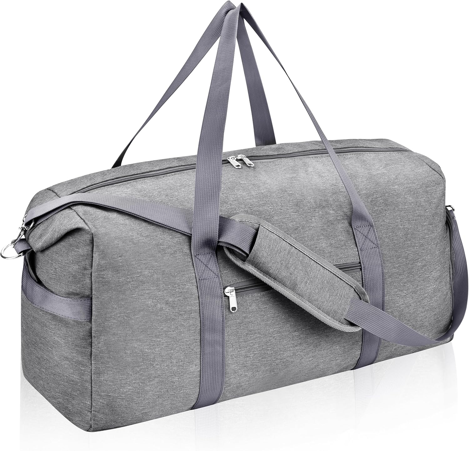 Foldable 40L Carry-On Travel Duffel Bag with Shoe Compartment