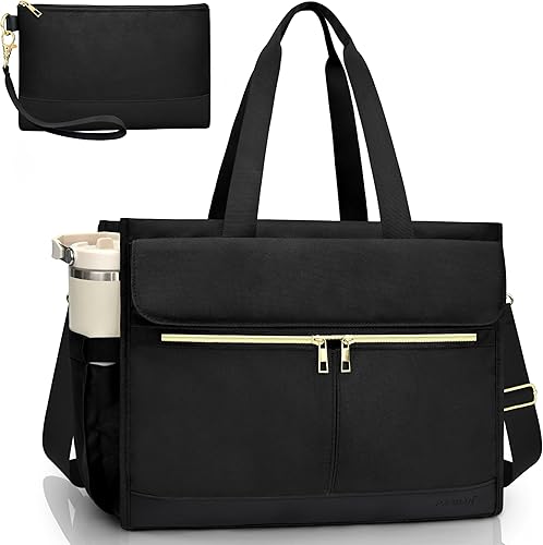 Laptop Tote Work Bag for Women 15.6 Inch with Multiple Compartments