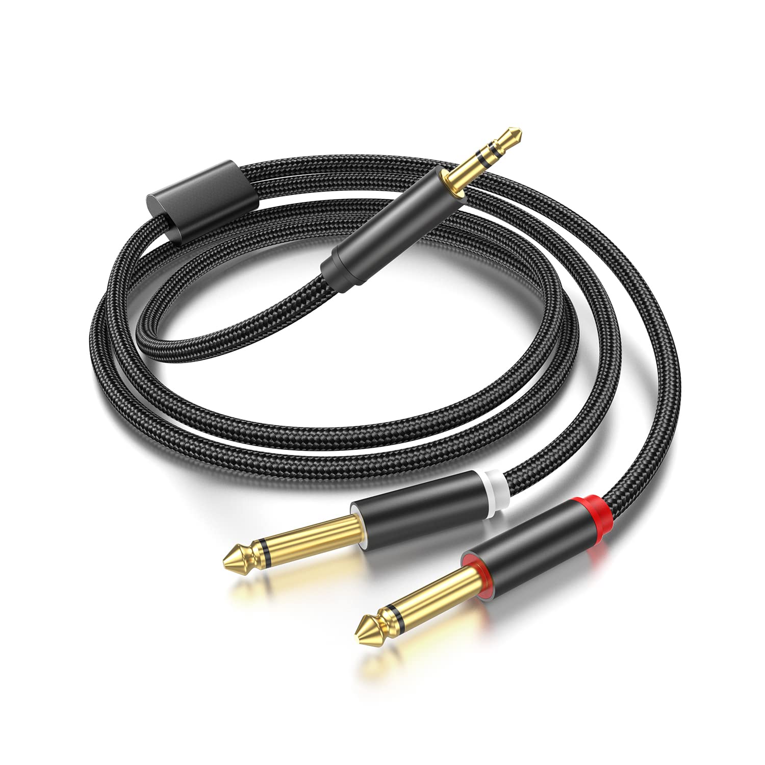 3.5mm to Dual 6.35mm Mono Breakout Cable
