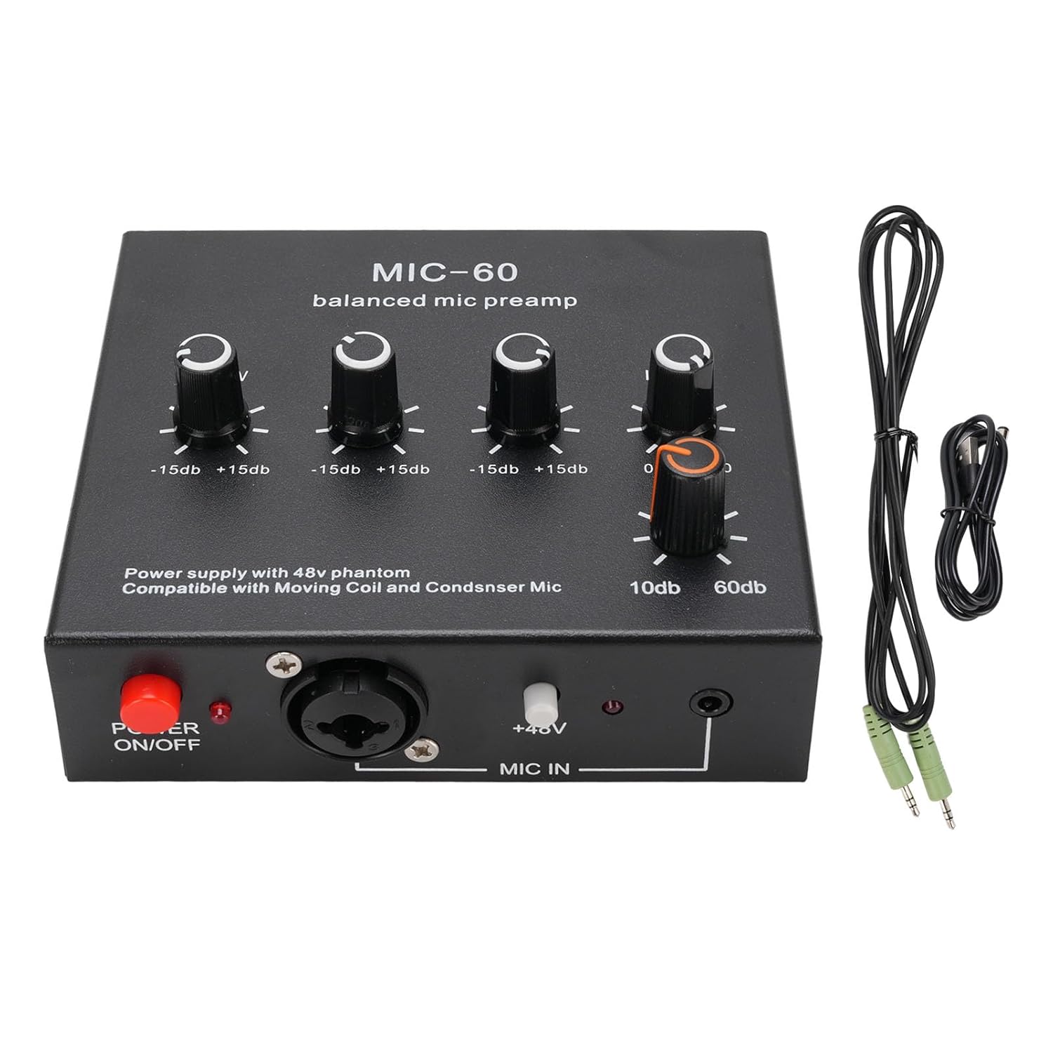 Microphone Preamp with Gain Booster and Multi-Input/Output Support