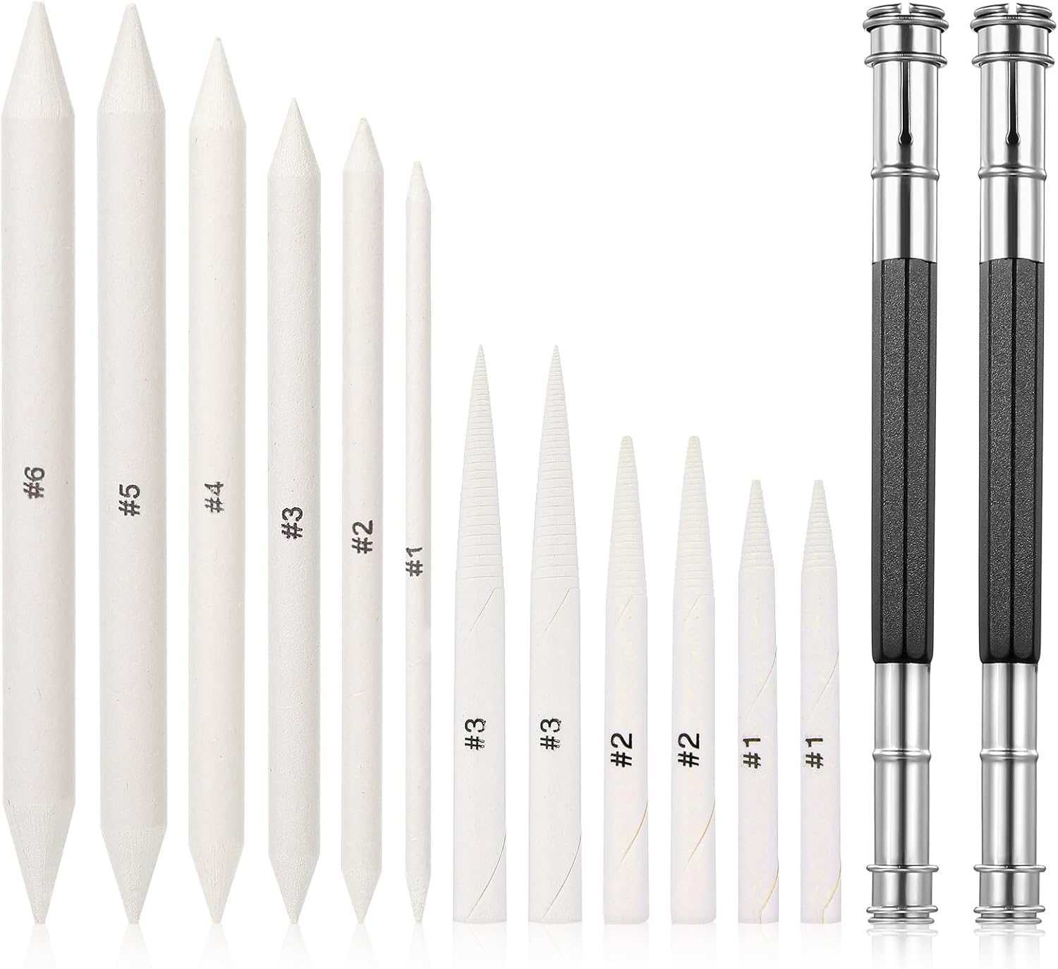 14PCS Charcoal Blending Stump Set for Drawing