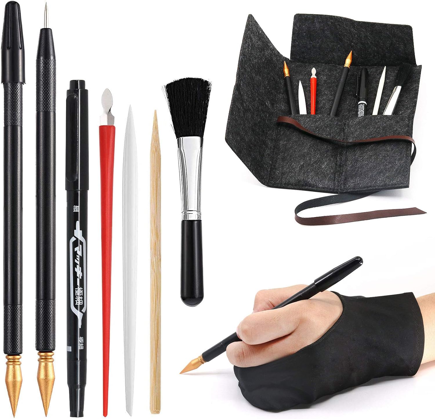 9 Pcs Scratch Art Tools, Scratching Drawing Tools Set for Adults
