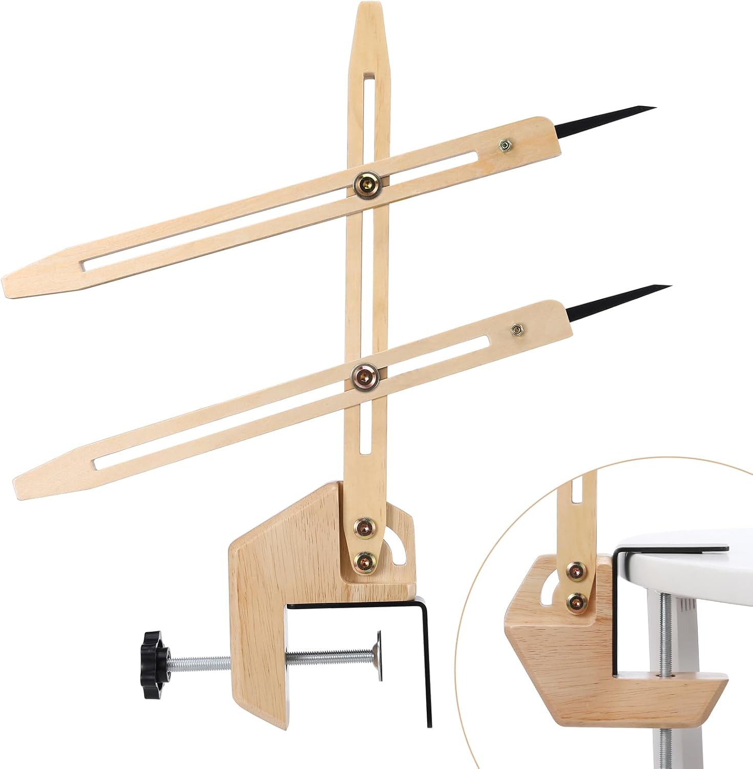 Wooden Pottery Throwing Gauge with Dual Installation