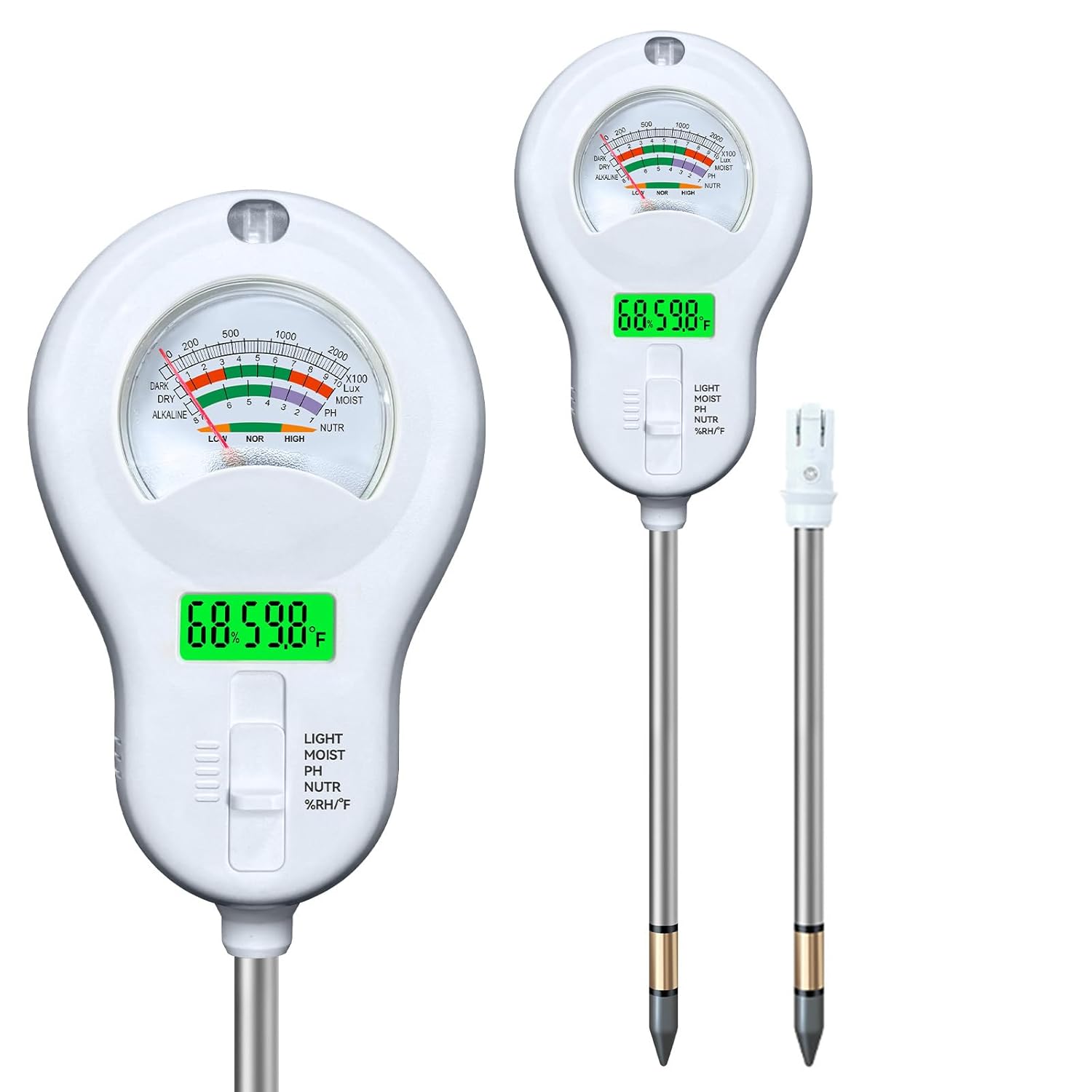 Multi-Function 6-in-1 Soil Testing Meter for Plants