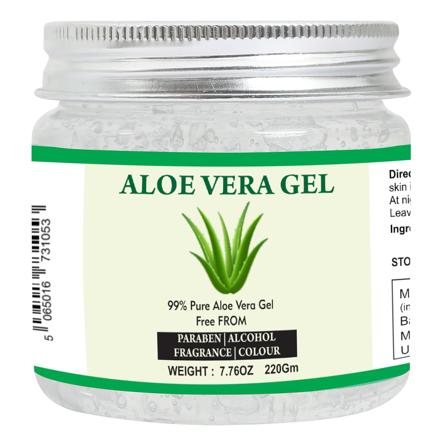 Aloe Vera Gel for Face, Skin, and Hair Care