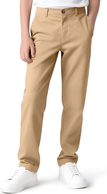 Boys Flat Front School Uniform Dress Pants