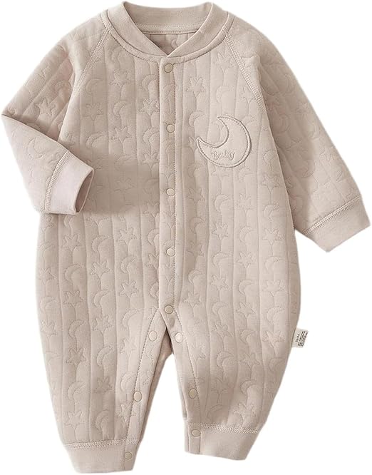 Baby Cotton Long Sleeve Striped Romper Onesie