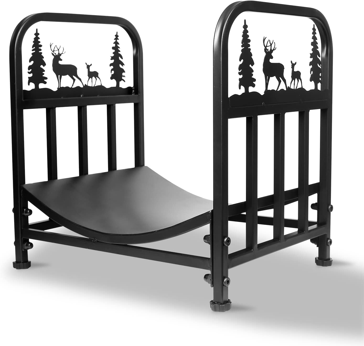 Firewood Rack Indoor/Outdoor Heavy Duty Steel Log Holder - 180 Pounds