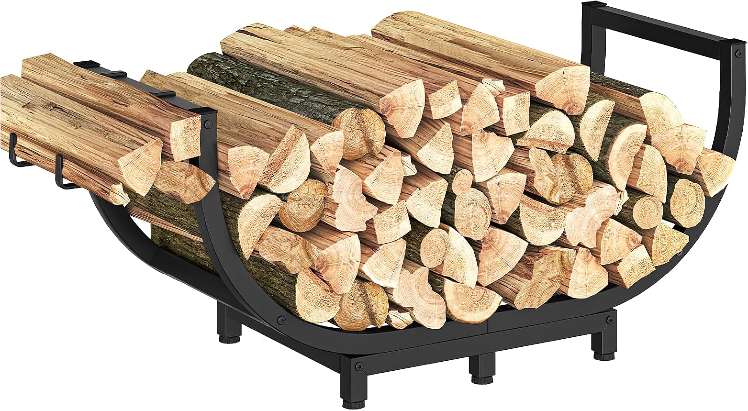 Firewood Rack for Indoor and Outdoor Use, 32-Inch Log Holder