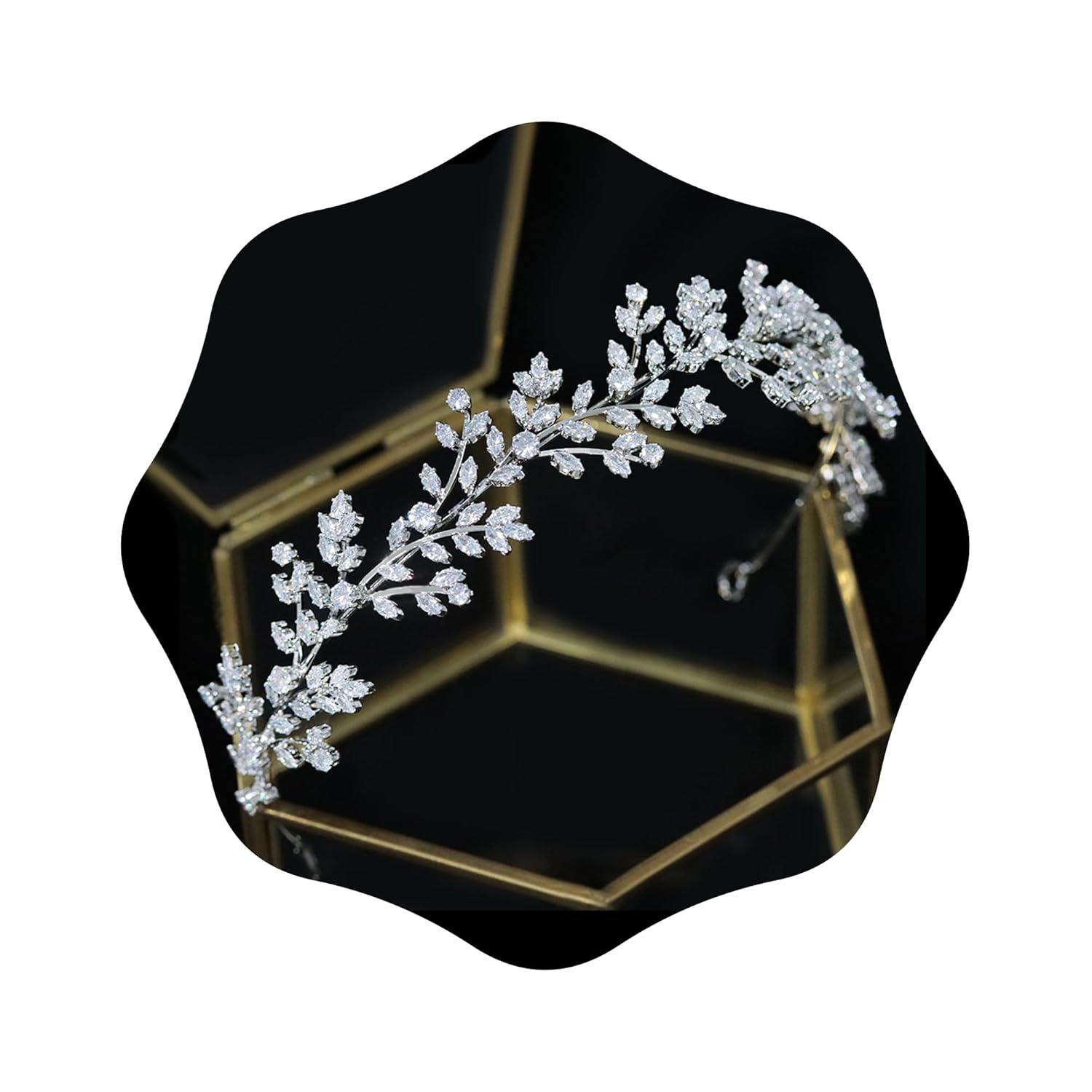 Fashion Bridal Cubic Zirconia Tiara Headband