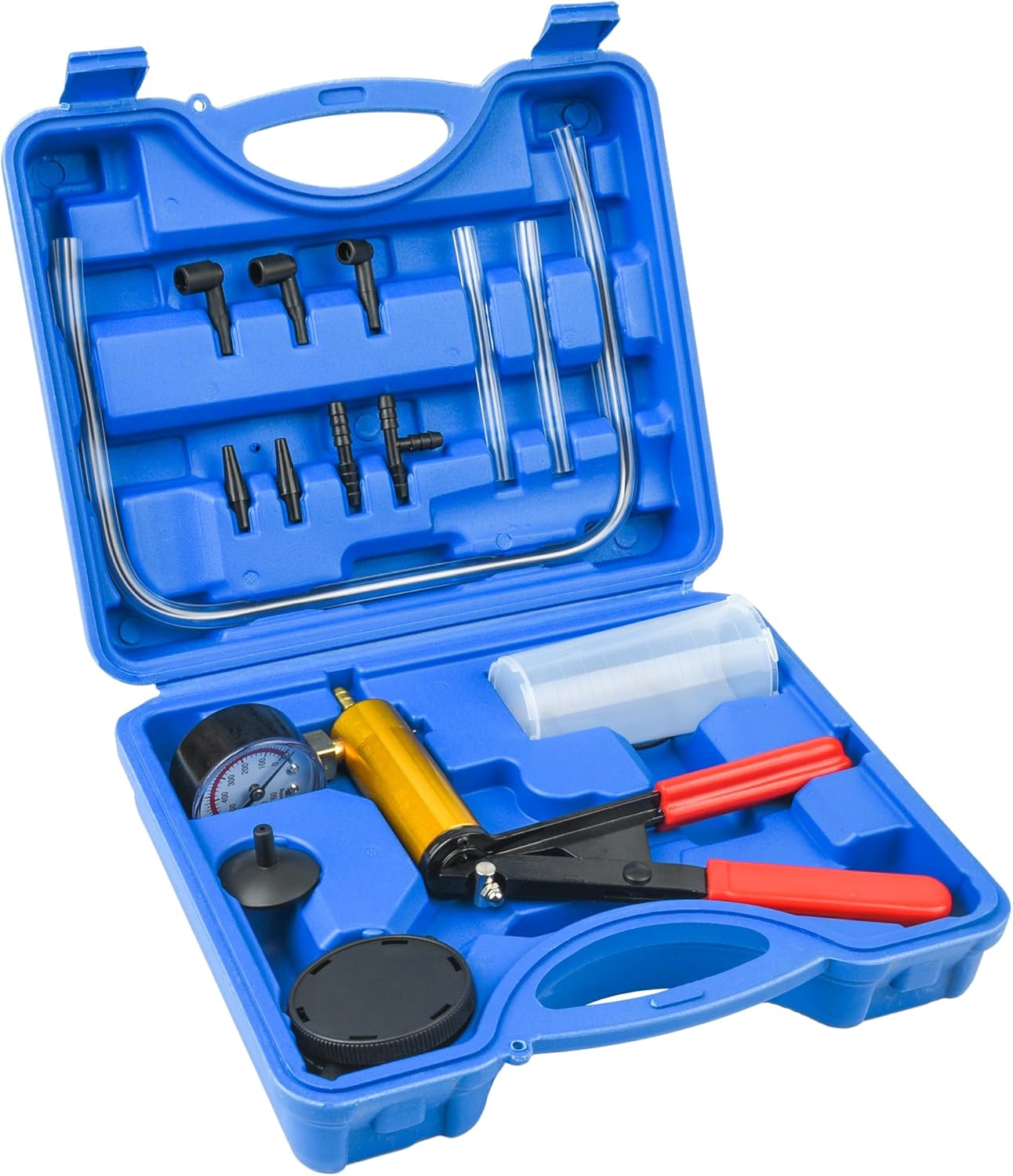 Hand Vacuum Pump Brake Bleeder Kit with Adapters