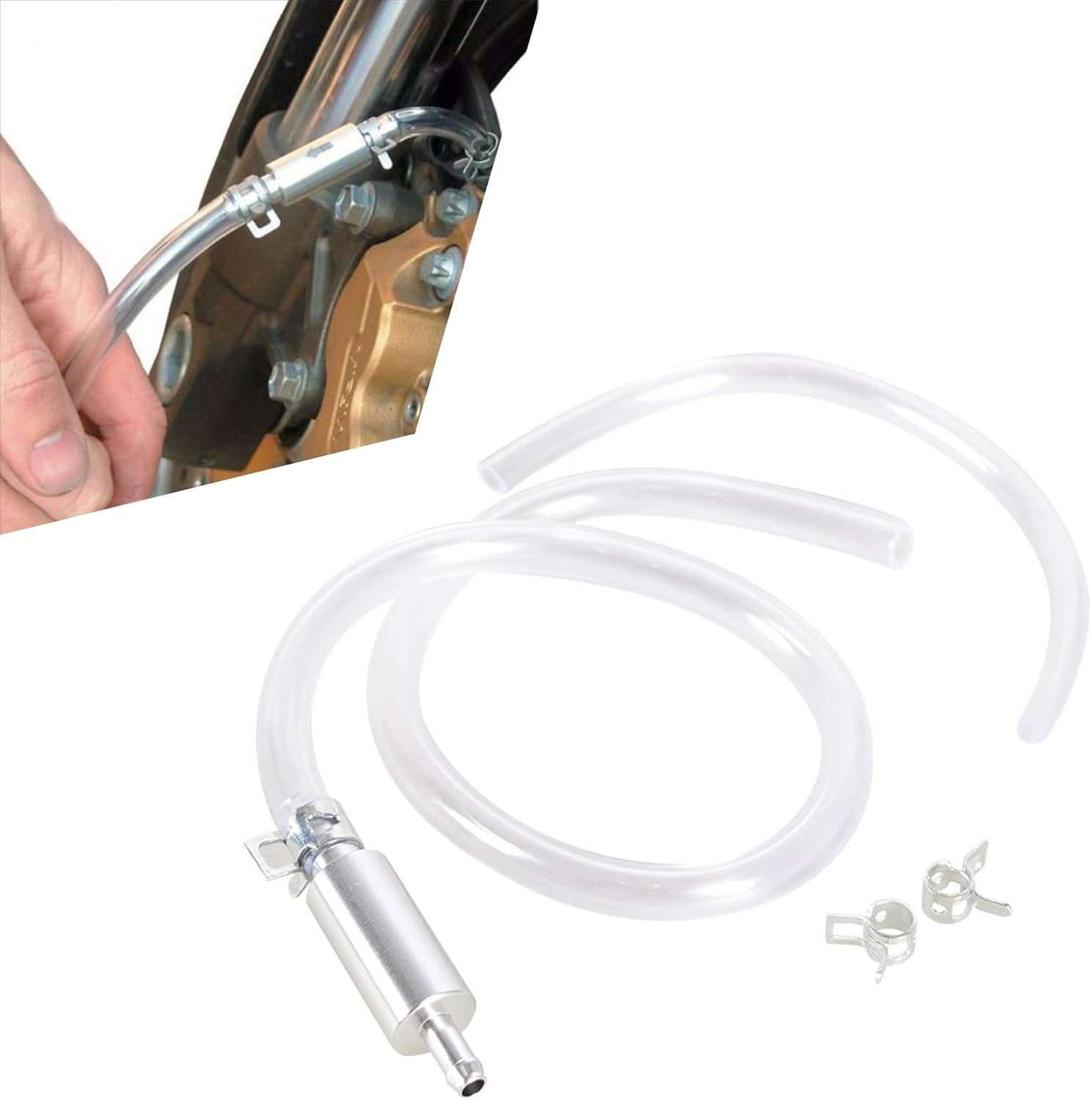 One Way Brake Bleeder Hose Tool for Cars and Motorcycles