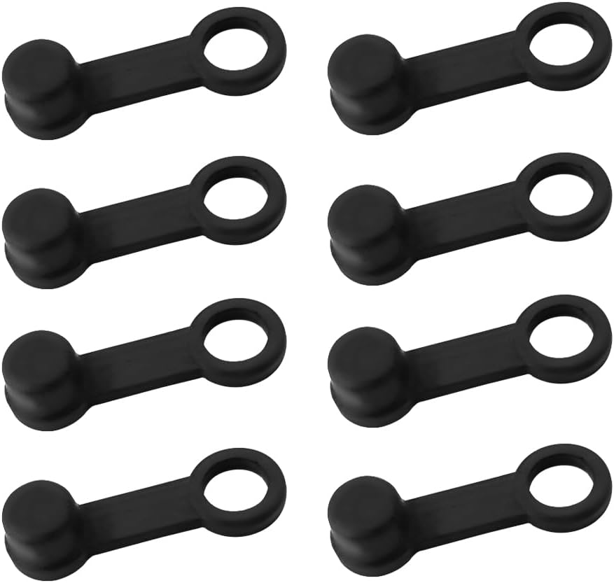 8 Piece Rubber Brake Bleeder Screw Dust Cap Set