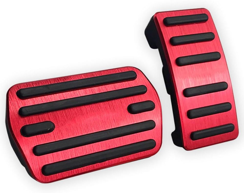 LEXLEY Anti-Slip Aluminum Brake Gas Pedal Pads