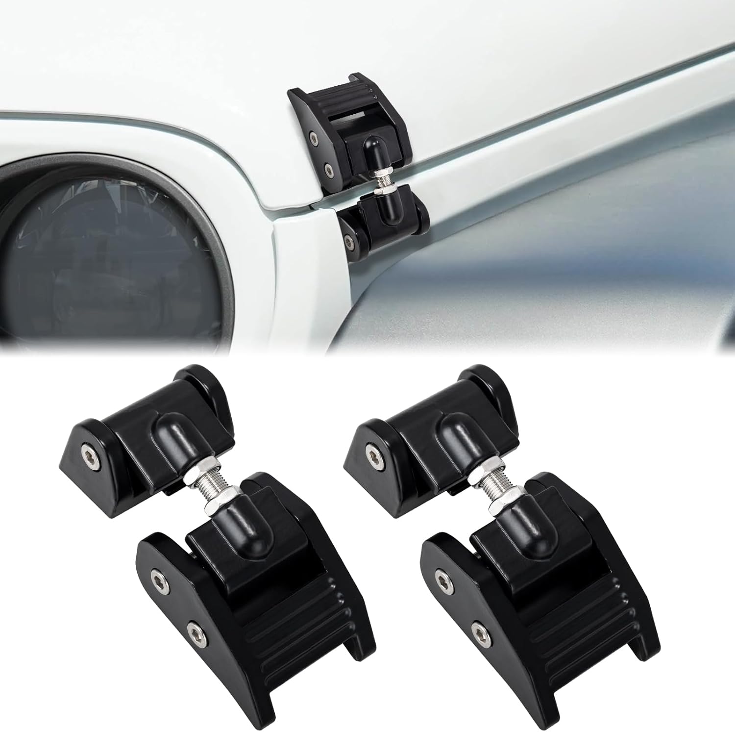 Aluminium Alloy Hood Latch for Jeep Wrangler and Gladiator