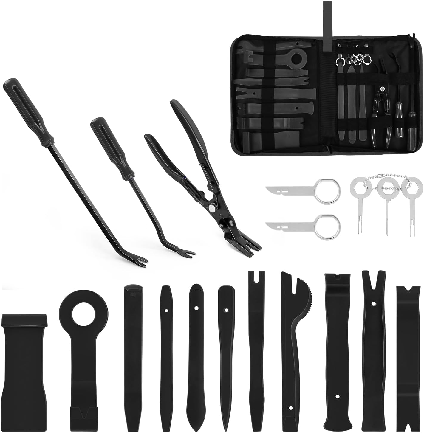 19 Piece Automotive Trim and Clip Removal Tool Set