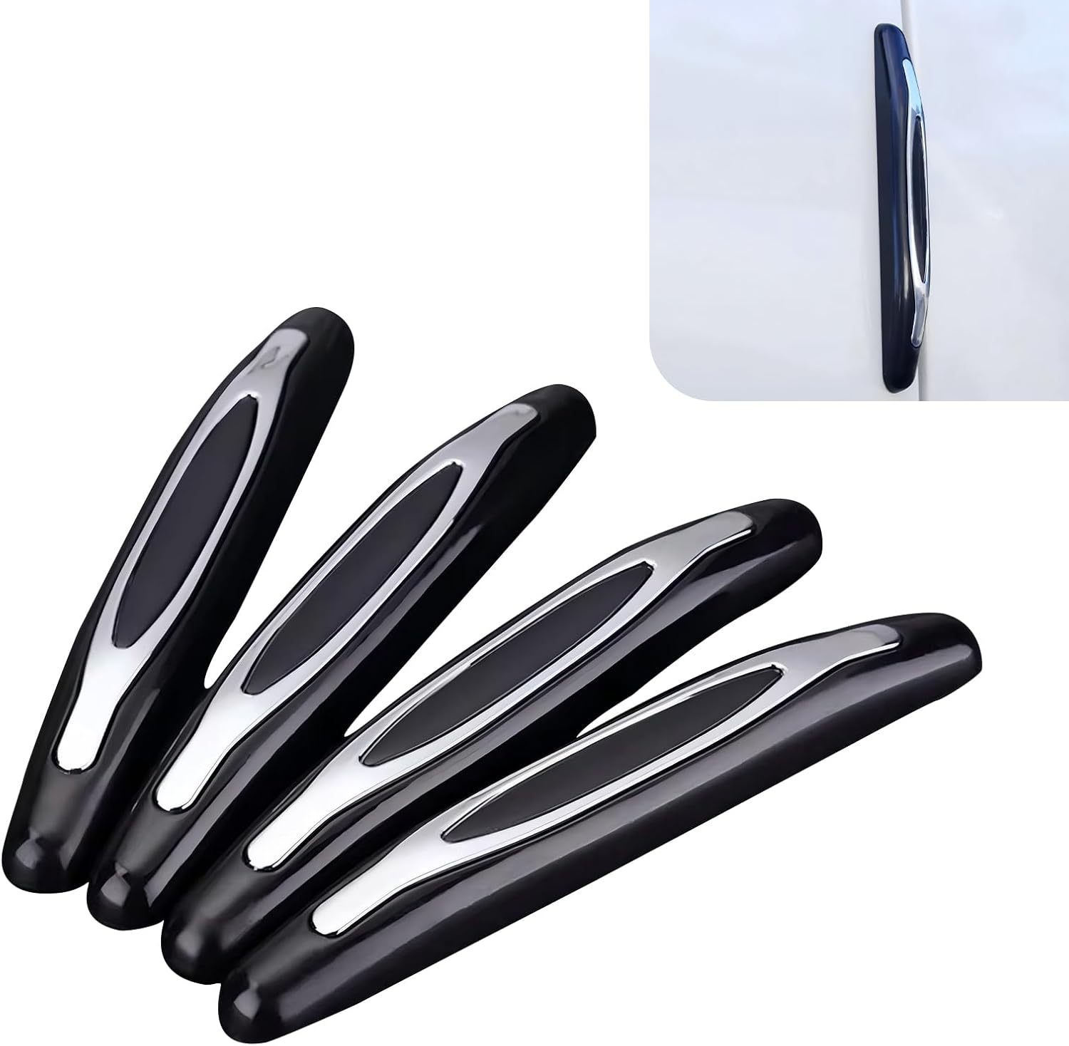4 Piece Self Adhesive Car Door Edge Guard Strip Set