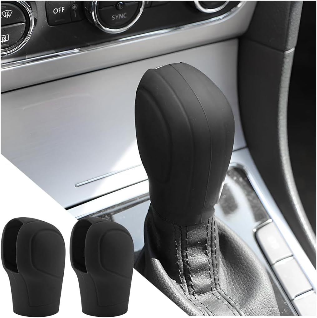 2 Piece Silicone Gear Shift Knob Cover Set