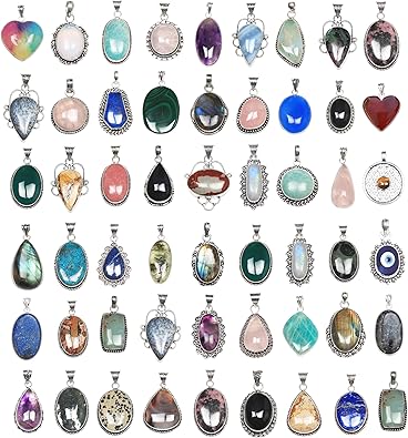 Chunky Silver Pendant Necklace Pack