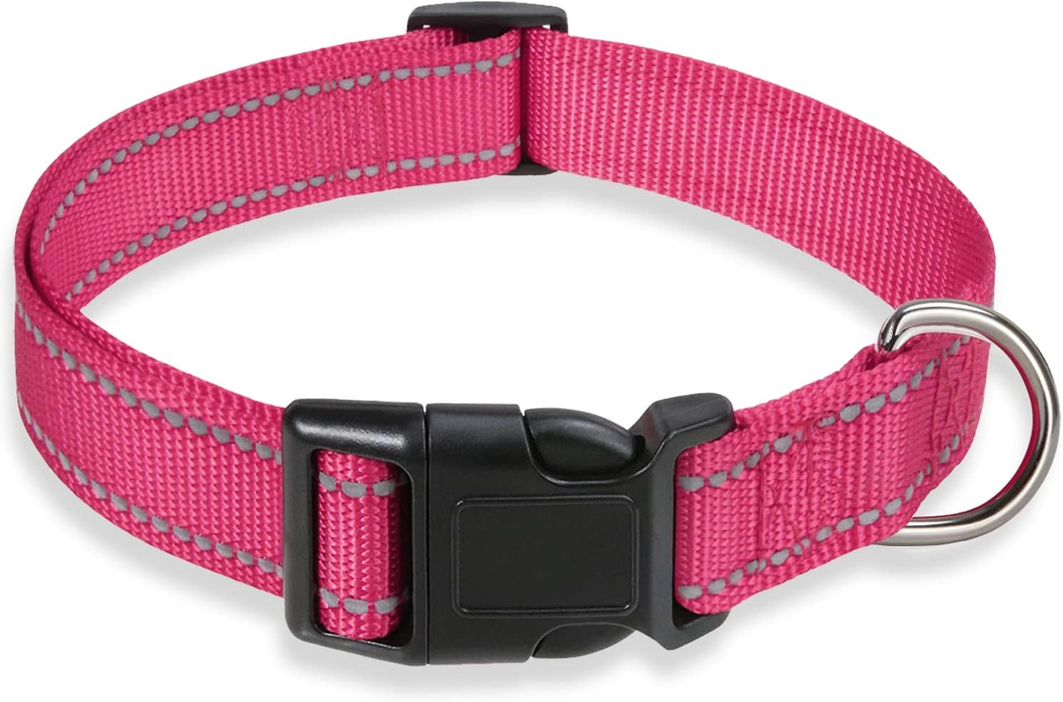 Reflective Adjustable Nylon Dog Collar for Small to Large Dogs
