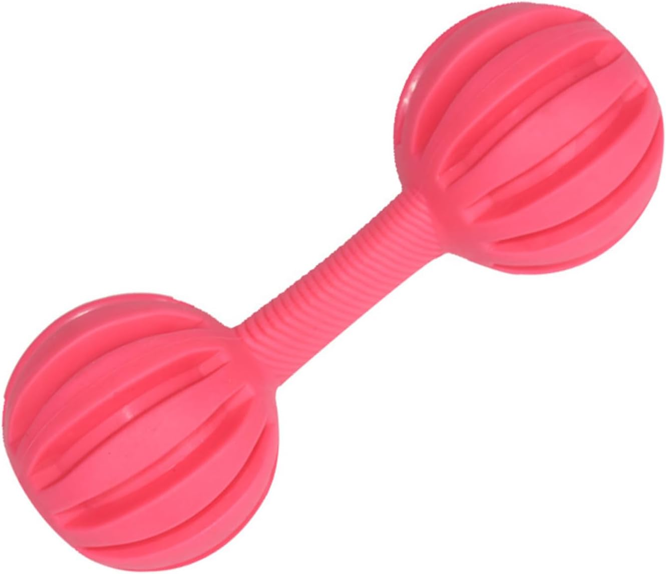 Dog Teething Barbell Chew Toy with Bell