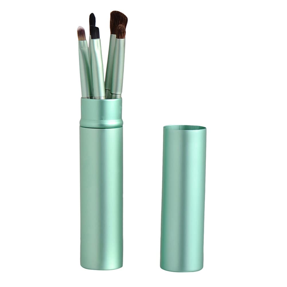 Portable Mini Eye Makeup Brush Set with Storage Tube