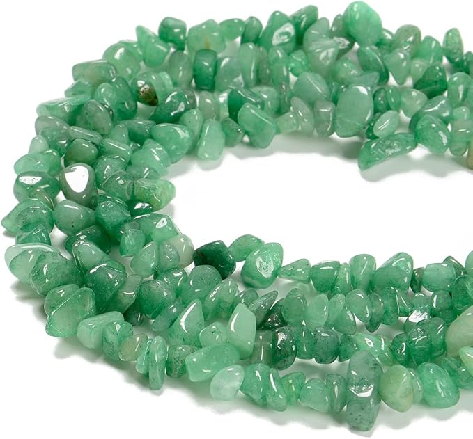 Natural Green Aventurine Gemstone Chips Beads