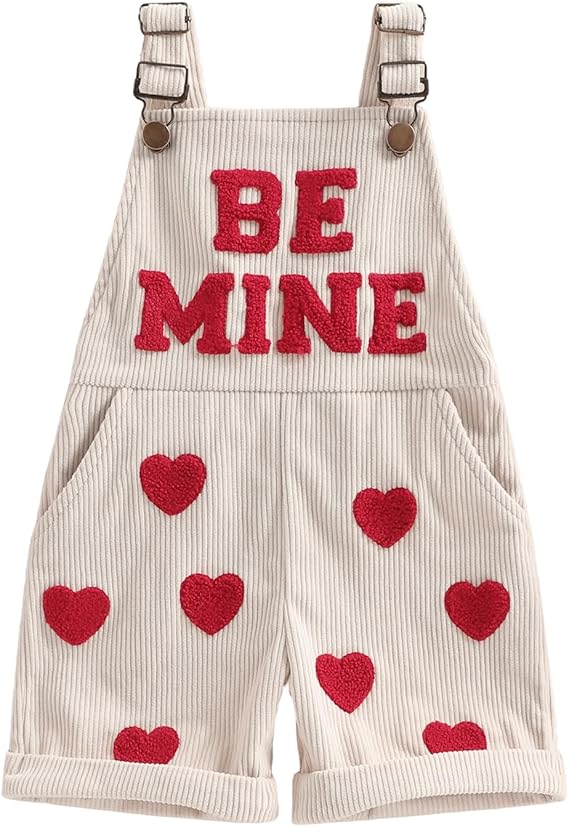 Toddler Girl Floral Suspender Shorts Romper