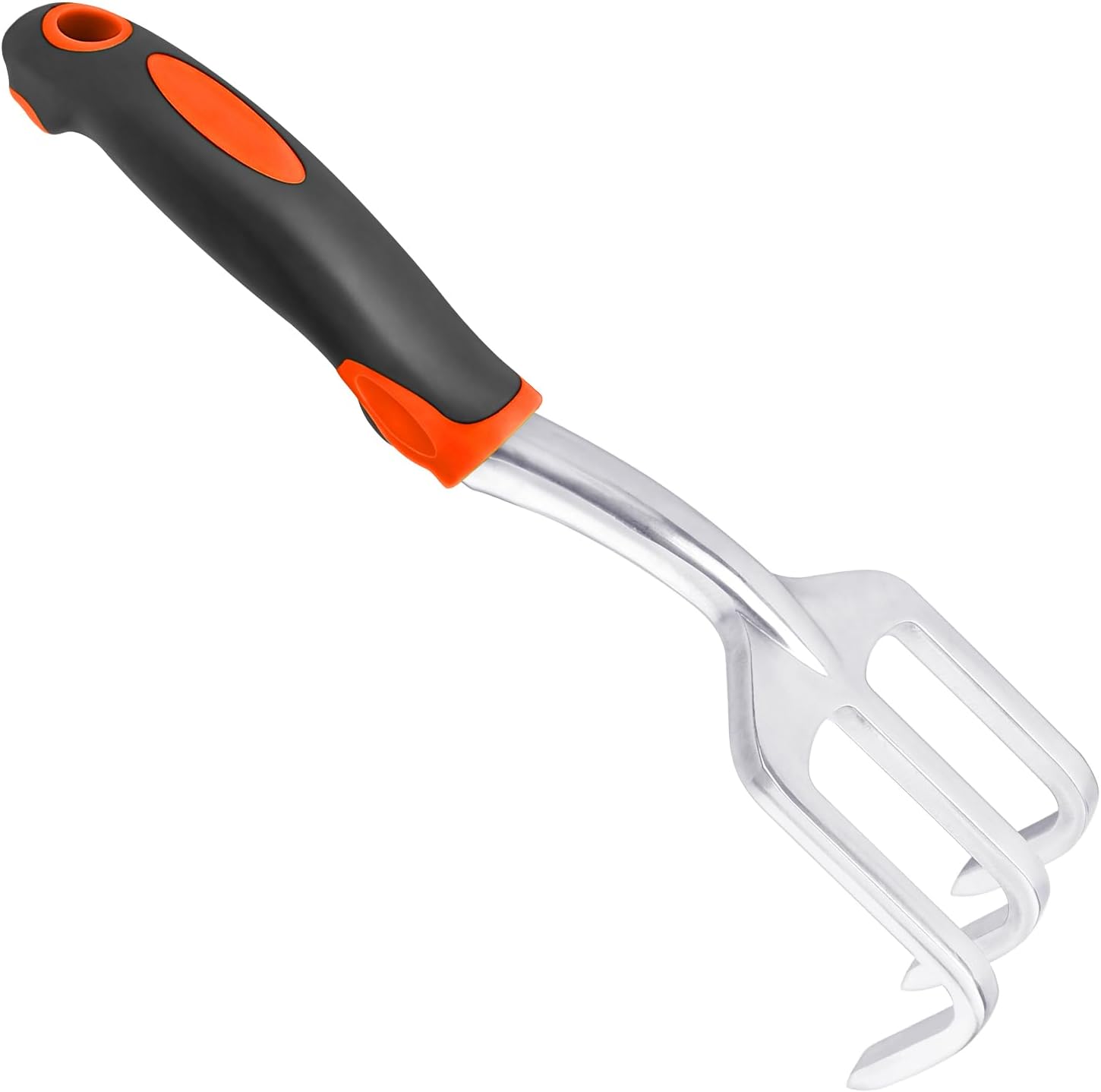 Heavy Duty Hand Rake Cultivator Tool for Soil and Weeding