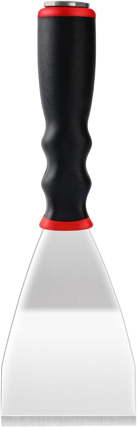 3 Inch Bent Heavy Duty Paint Scraper with Rubber Handle