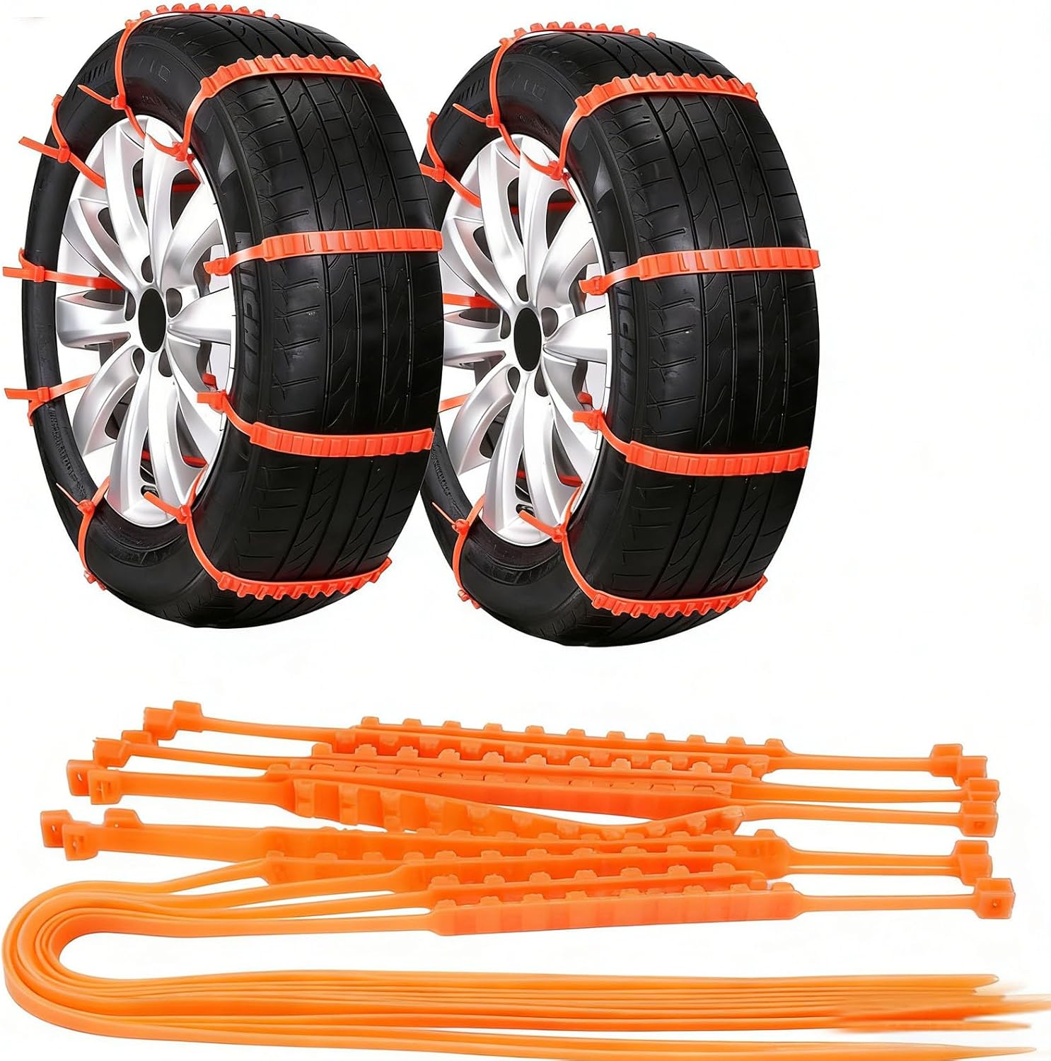 Anti-Slip Snow Tire Chains Reusable Zip Tie