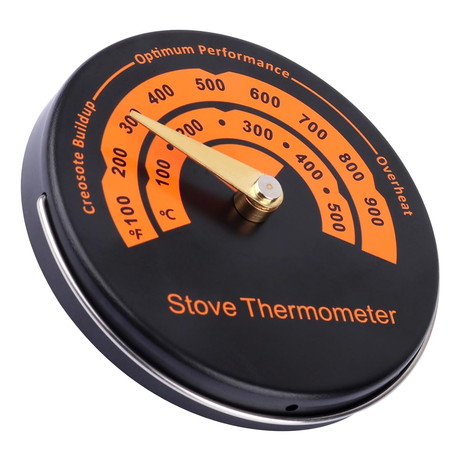 Magnetic Wood Stove Thermometer for Fireplace and Furnace