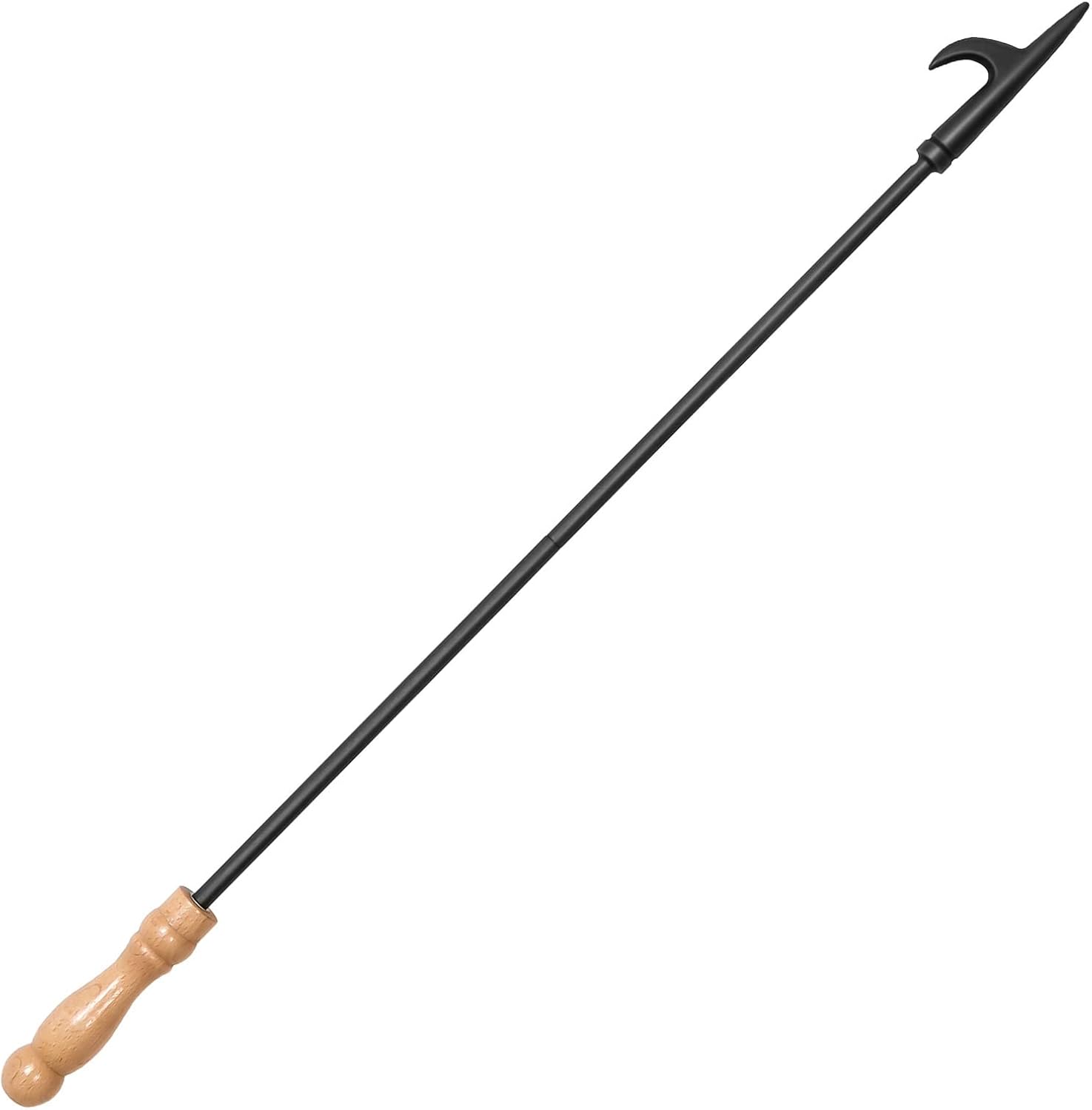 Fireplace and Campfire Poker Stick, 32 Inch Heavy Duty Steel