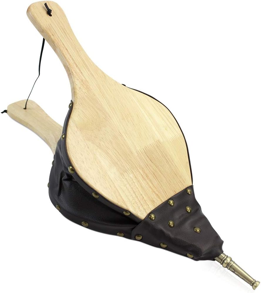 Air Blower 19"x8" Cast Nozzle Bellows for Fireplace and Wood Stove