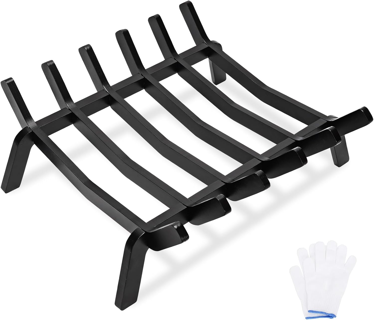 Heavy Duty 17in Fireplace Grate with 6 Bars