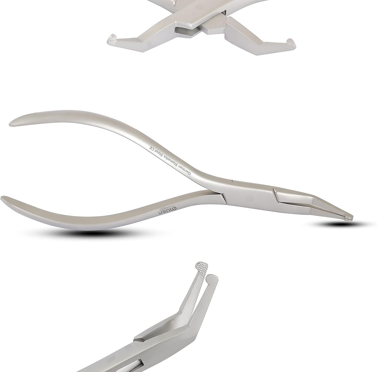 Orthodontic Angled How Pliers for Arch Wire Bending & Holding, German Steel