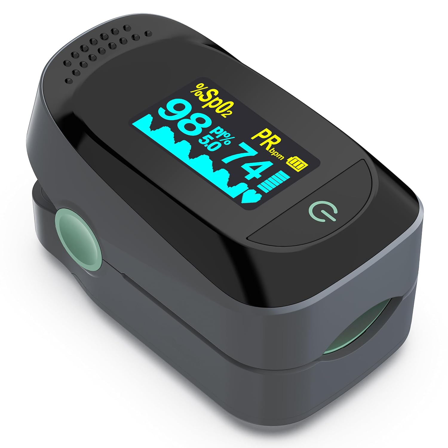Fingertip Pulse Oximeter with Blood Oxygen & Heart Rate Monitor