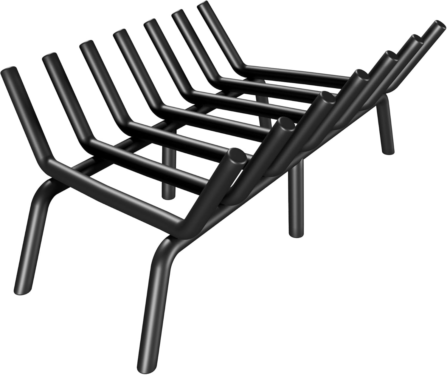 21 inch 7 bar heavy duty steel fireplace log grate
